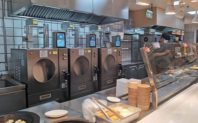 學校食堂后勤廚房設備展示圖片